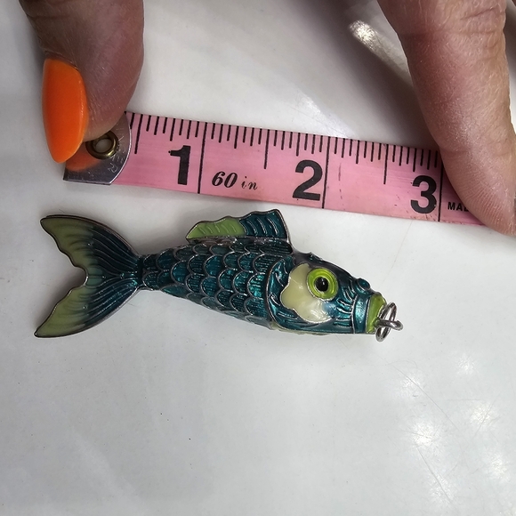 Enamel Fish Pendant - Picture 3 of 4